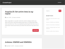 Tablet Screenshot of icreateproject.info